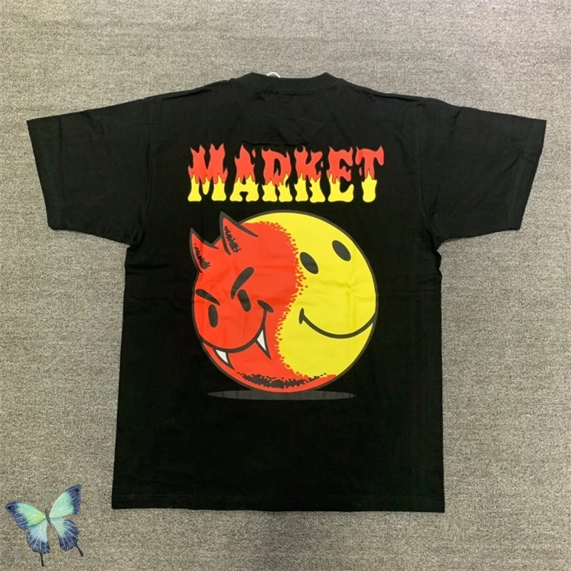 Angry Smile Face Market Men Women T-shirt Summer Hip Hop Dress 
Angry Smile Face Market Men Women T-shirt Summer Hip Hop Dress