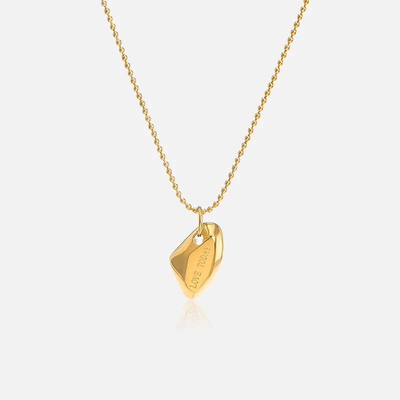 New Geometric Shaped Pendant Stainless Steel Necklace for Women Beaded Chain Charms Love Today Collar Necklace Jewelry Gift
New Geometric Shaped Pendant Stainless Steel Necklace for Women Beaded Chain Charms Love Today Collar Necklace Jewelry Gift