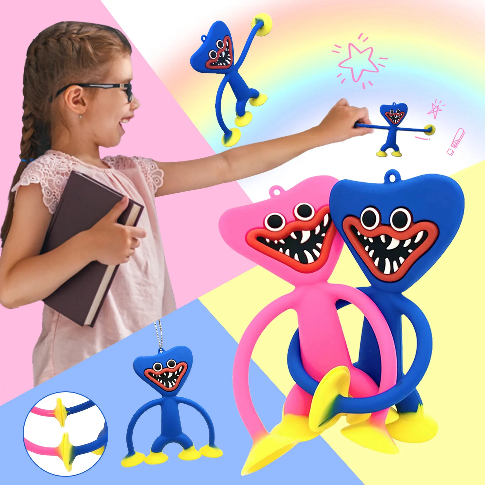 Cartoon Poppy Game Keychain Figure Toys Huggy Wuggy Kids Decompression Keychain Scary Sucker Doll Toy Pendant Model Wholesale!
Cartoon Poppy Game Keychain Figure Toys Huggy Wuggy Kids Decompression Keychain Scary Sucker Doll Toy Pendant Model Wholesale!