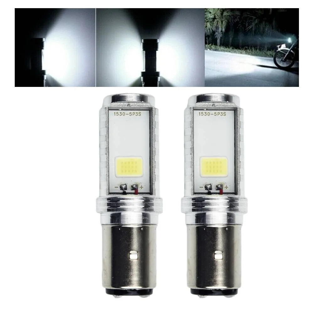 2x Motorcycle LED Headlight Lamps Hi/Low Beam Conversion White Bulbs Headlight Bulbs 12V For DC Motorcycle
2x Motorcycle LED Headlight Lamps Hi/Low Beam Conversion White Bulbs Headlight Bulbs 12V For DC Motorcycle