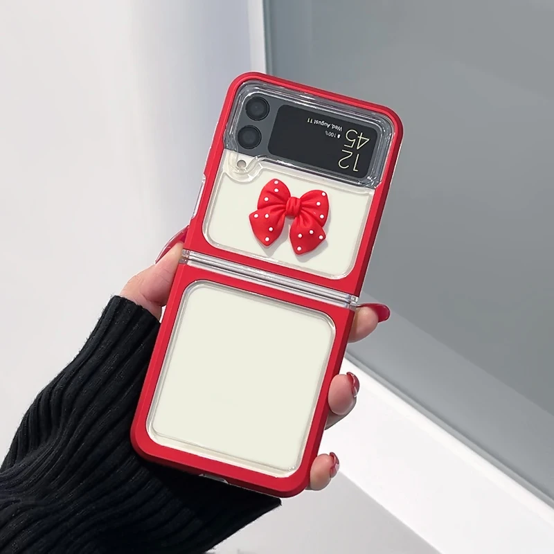 DIY Fashion Red Full Coverage Shockproof Clear Case Cover For Samsung Galaxy Z Flip 3 Flip3 5G F7110 Back Cover With Cut Bowknot
DIY Fashion Red Full Coverage Shockproof Clear Case Cover For Samsung Galaxy Z Flip 3 Flip3 5G F7110 Back Cover With Cut Bowknot