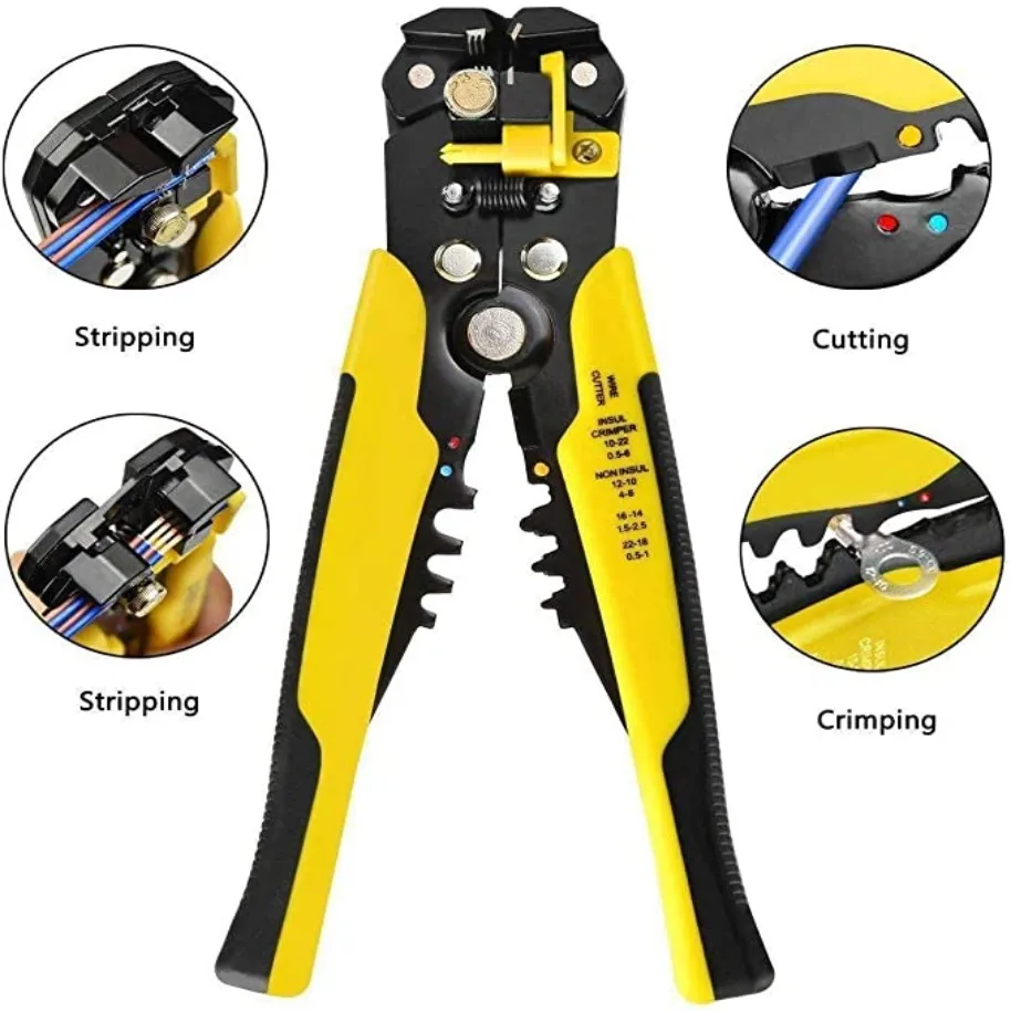 Wire Stripper Tools Multitool Plier Crimper Cable Cutter Multifunctional Stripping Tool Crimping Pliers Terminal 0.2-6.0mm2 tool
Wire Stripper Tools Multitool Plier Crimper Cable Cutter Multifunctional Stripping Tool Crimping Pliers Terminal 0.2-6.0mm2 tool