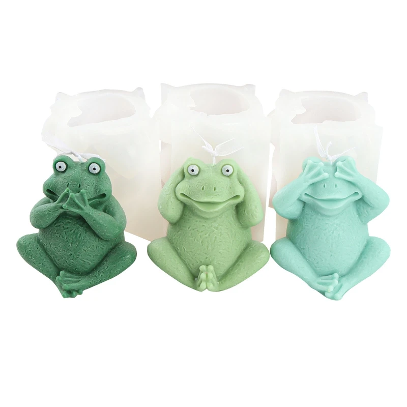 

Little Frog Decoration 3D Candle Soap Mould DIY Candle Epoxy Mold Handmade Candles Aroma Wax Soap Molds for Decorations