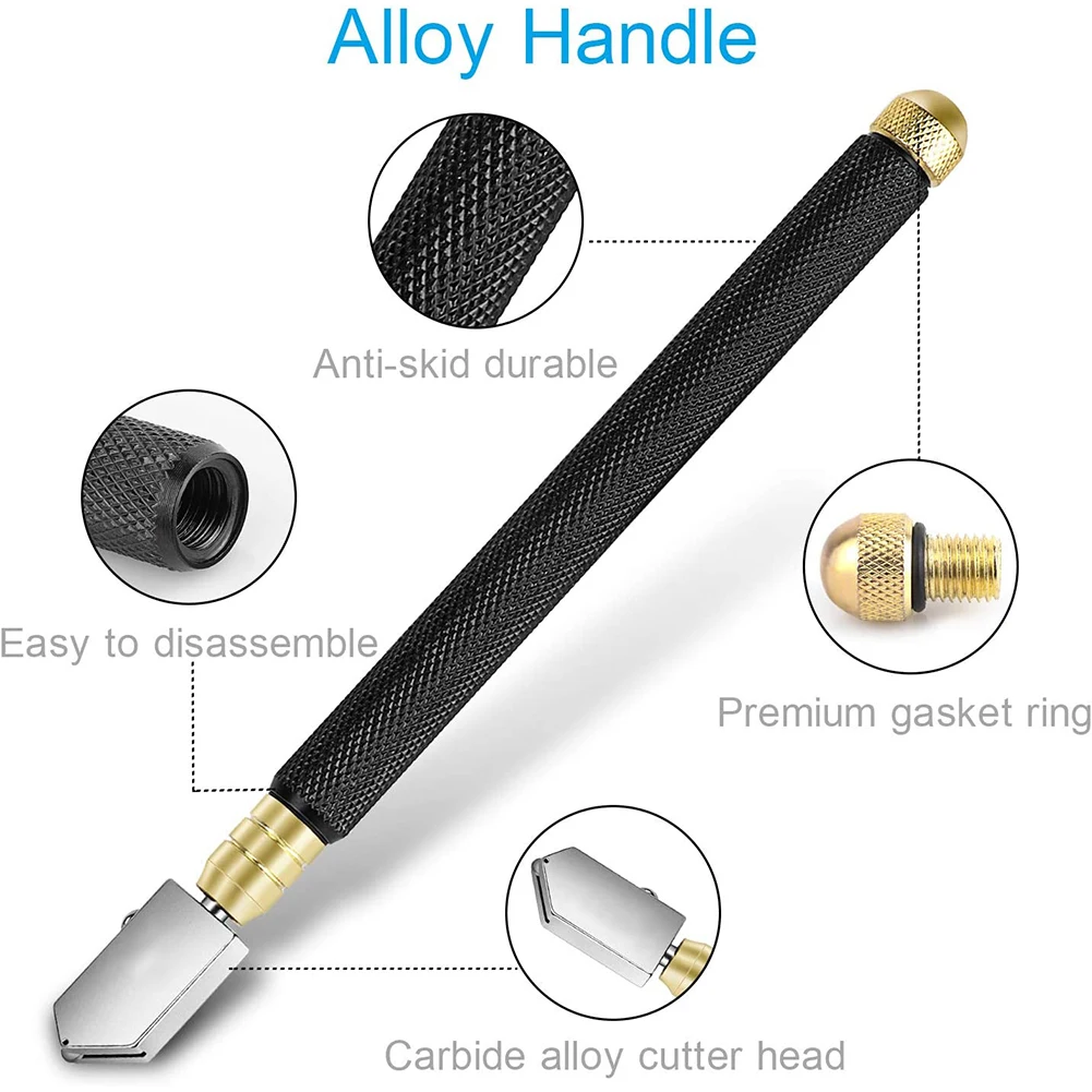 Durable Home Glass Cutter Kit Glass Kit Accessories DIY Glass Running Pliers Replacements Stained Glass Supplies
Durable Home Glass Cutter Kit Glass Kit Accessories DIY Glass Running Pliers Replacements Stained Glass Supplies