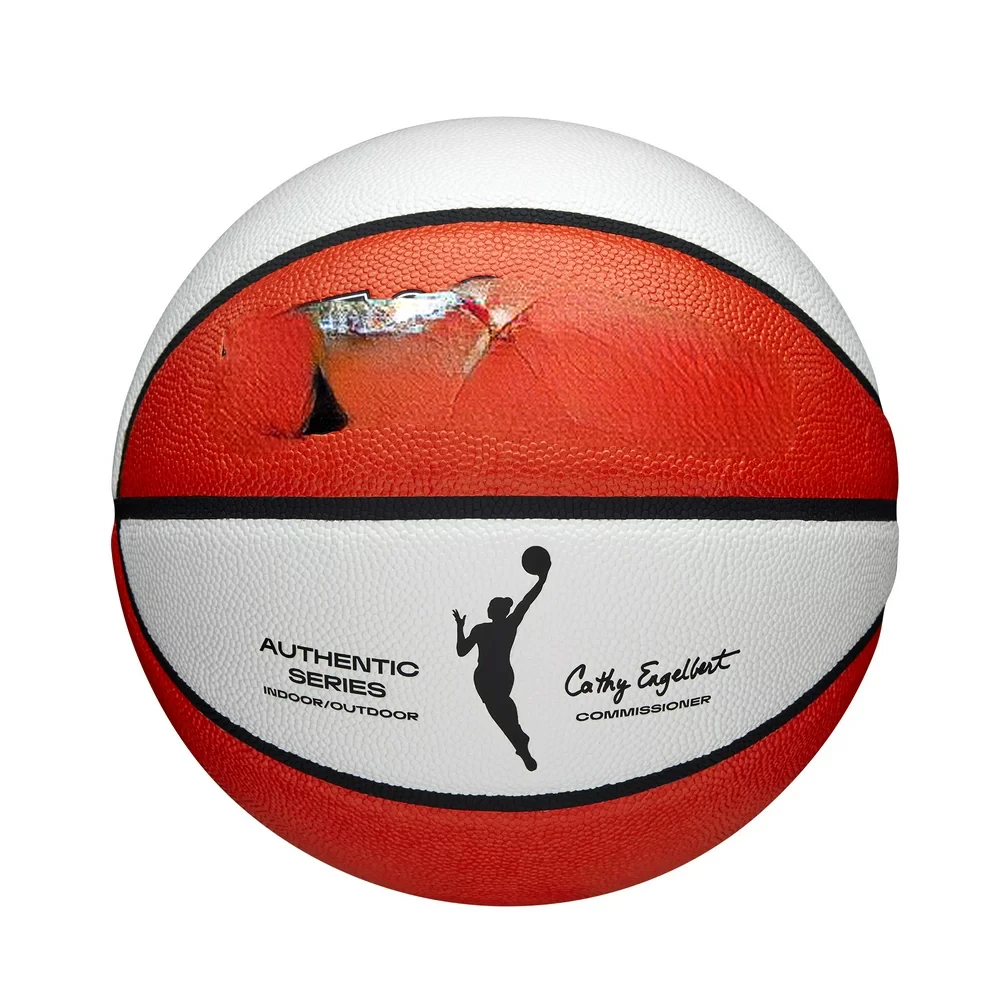 Authentic Indoor or Outdoor Basketball, Orange and White, 28.5 in.
Authentic Indoor or Outdoor Basketball, Orange and White, 28.5 in.