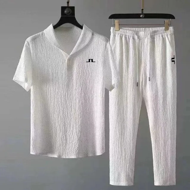 Men's Golf Wear Top and Trousers 2-piece Set Summer Horse Golf Wear Men Golf Suit Malbon Golf T-shirt Golf Shorts Suit Men Golf
Men's Golf Wear Top and Trousers 2-piece Set Summer Horse Golf Wear Men Golf Suit Malbon Golf T-shirt Golf Shorts Suit Men Golf