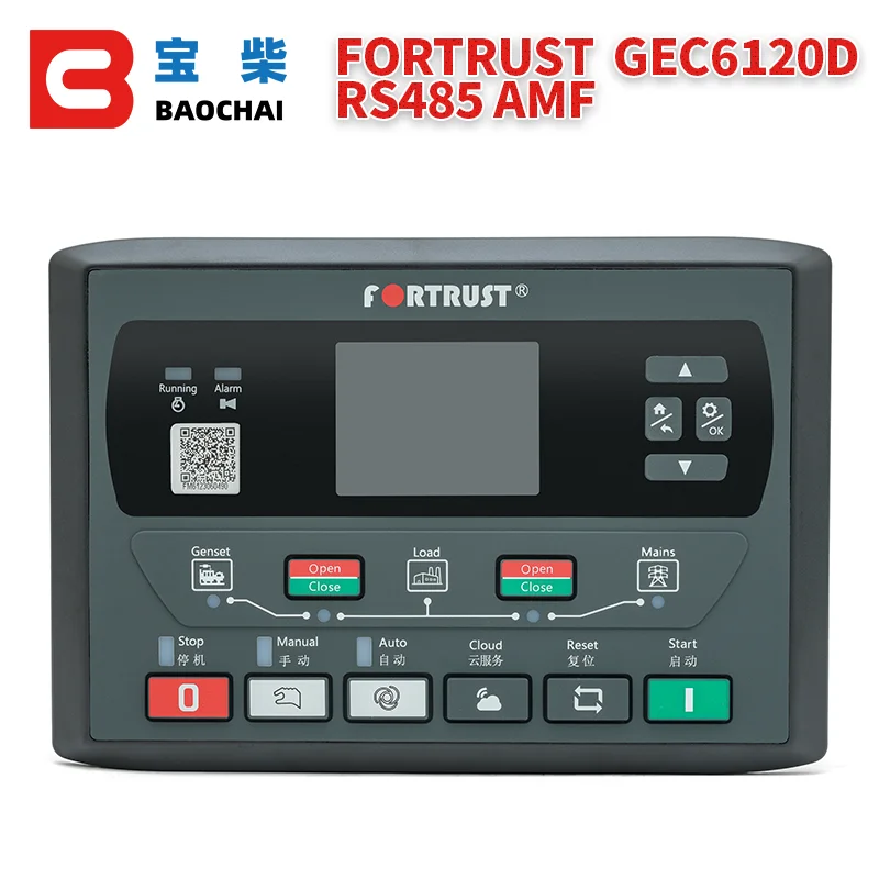 Контроллер для дизельных генераторов BAOCHAI GEC6110D GEC6120D
Контроллер для дизельных генераторов BAOCHAI GEC6110D GEC6120D