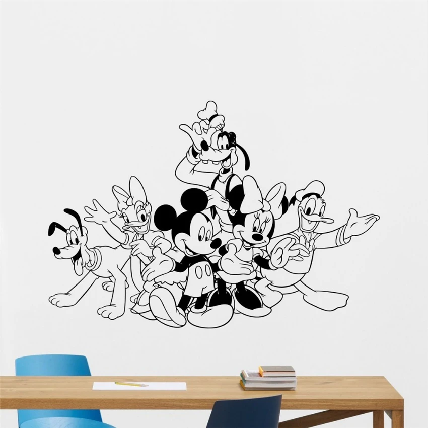 disney Wall Sticker Mickey Minnie Mouse Donald Duck Goofy Vinyl Wall Decal Boy Cartoons Sticker Baby Girl Kids Room Cute 
disney Wall Sticker Mickey Minnie Mouse Donald Duck Goofy Vinyl Wall Decal Boy Cartoons Sticker Baby Girl Kids Room Cute
