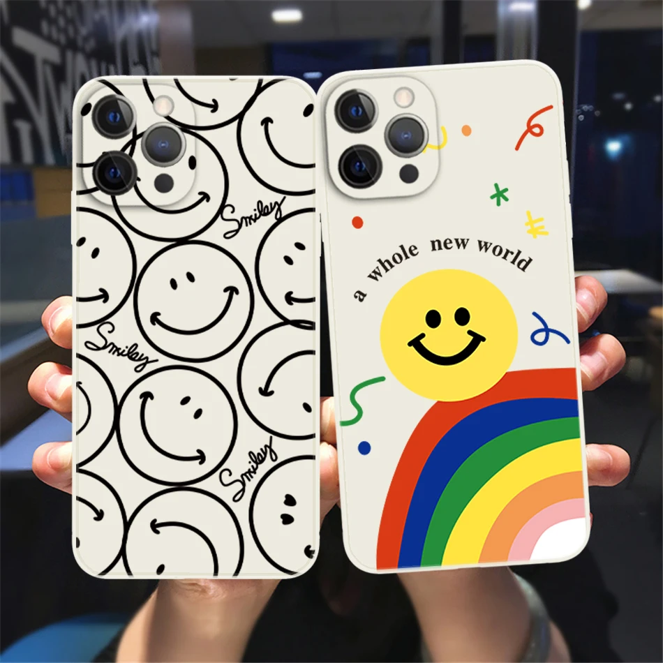 Cute Smiley and love heart Phone Case For iPhone 13 12 11 14 Pro Max Mini XSMax XR X 8 7 14 Plus White Silicon Soft Bumper case
Cute Smiley and love heart Phone Case For iPhone 13 12 11 14 Pro Max Mini XSMax XR X 8 7 14 Plus White Silicon Soft Bumper case