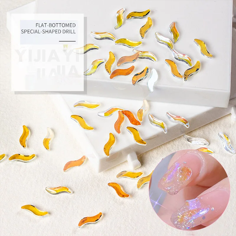 50 шт. S-образная дрель Aurora, украшение для маникюра, желе в форме змеи, аксессуары для дизайна ногтей со стразами 
50 шт. S-образная дрель Aurora, украшение для маникюра, желе в форме змеи, аксессуары для дизайна ногтей со стразами