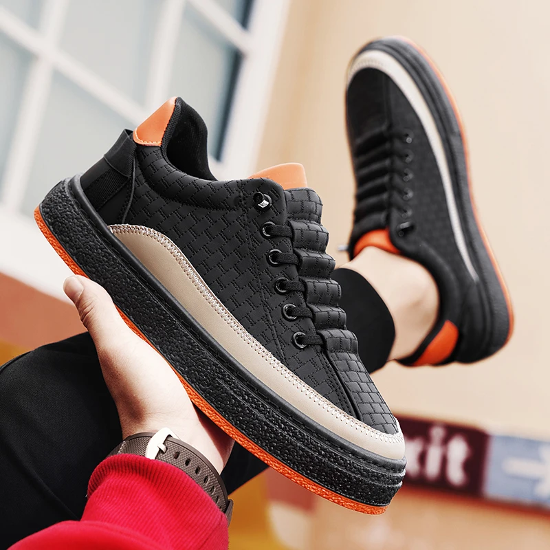 Fujeak/модные мужские повседневные кроссовки; Кожаная дышащая прогулочная обувь; Спортивная теннисная обувь на шнуровке; Обувь на плоской подошве; Zapatillas Hombre
Fujeak/модные мужские повседневные кроссовки; Кожаная дышащая прогулочная обувь; Спортивная теннисная обувь на шнуровке; Обувь на плоской подошве; Zapatillas Hombre
