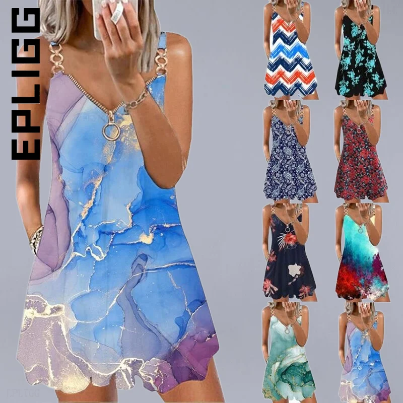 Epligg Fashion Women Dress Backless V Neck Elegant Loose Sleeveless Sling Dress Chic Lazy Dresses Korean Cheap Female Dresses
Epligg Fashion Women Dress Backless V Neck Elegant Loose Sleeveless Sling Dress Chic Lazy Dresses Korean Cheap Female Dresses