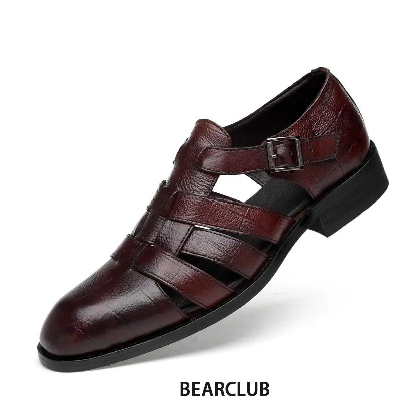 BEARCLUB Natural Leather Men Shoes High Quality Sandals Dress Shoes Classic Luxury Footwear Breathable Genuine Leather for Men
BEARCLUB Natural Leather Men Shoes High Quality Sandals Dress Shoes Classic Luxury Footwear Breathable Genuine Leather for Men