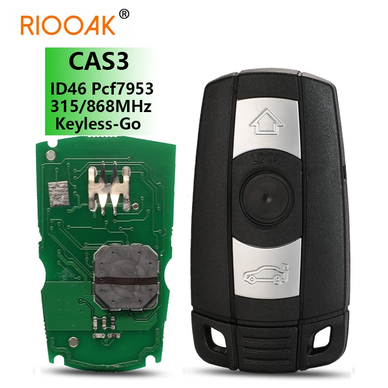 For BMW 3/5 Series CAS3 X5 X6 Z4 E70 Car ID46 Pcf7953 Comfort Access Hands Free 315/868MHz Keyless-Go Remote Smart Key
For BMW 3/5 Series CAS3 X5 X6 Z4 E70 Car ID46 Pcf7953 Comfort Access Hands Free 315/868MHz Keyless-Go Remote Smart Key