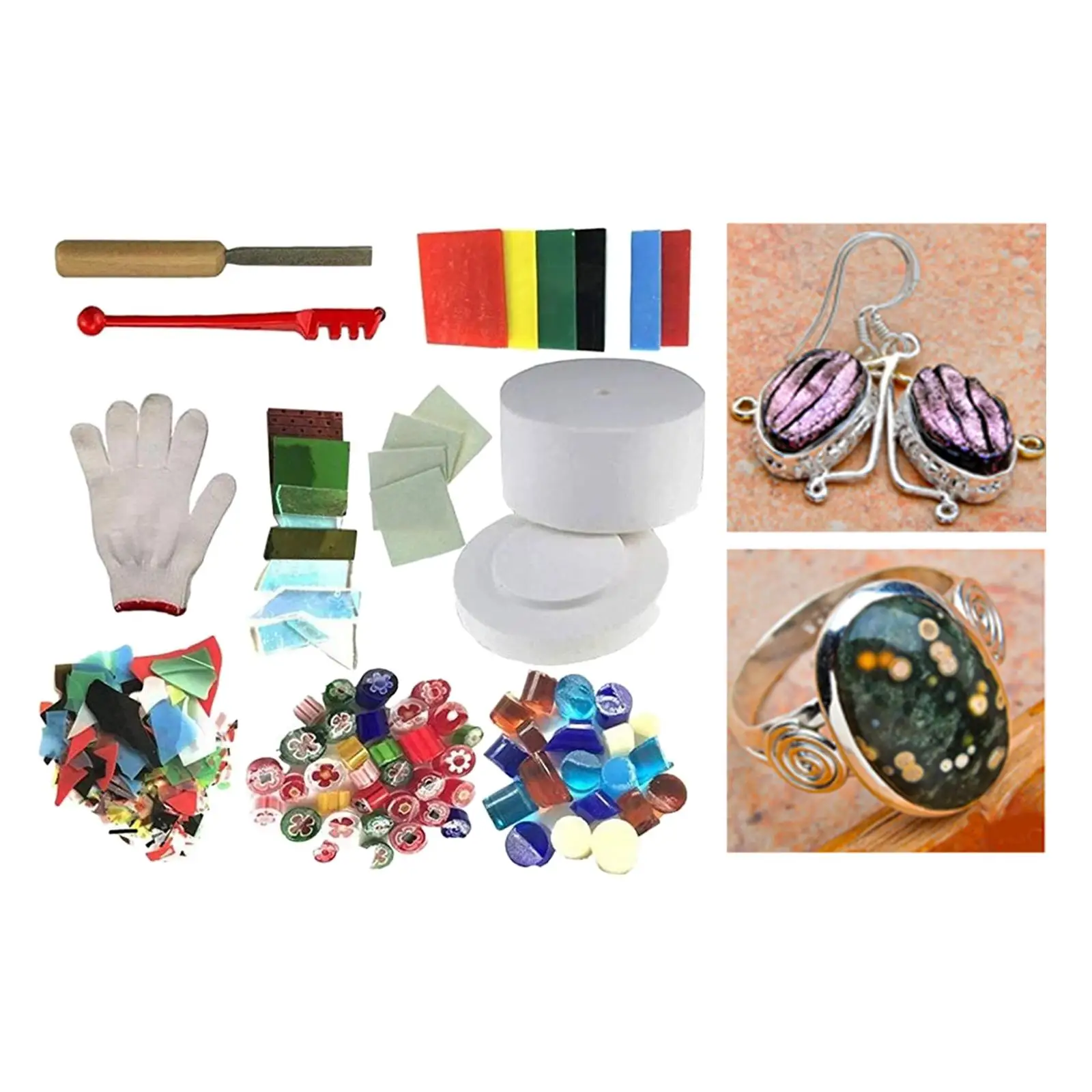 10 Pieces Professional Microwave Kiln Kit Fusing Glass Jewelry Set DIY Handmade Simple Arts for Simple Making Art Processing
10 Pieces Professional Microwave Kiln Kit Fusing Glass Jewelry Set DIY Handmade Simple Arts for Simple Making Art Processing
