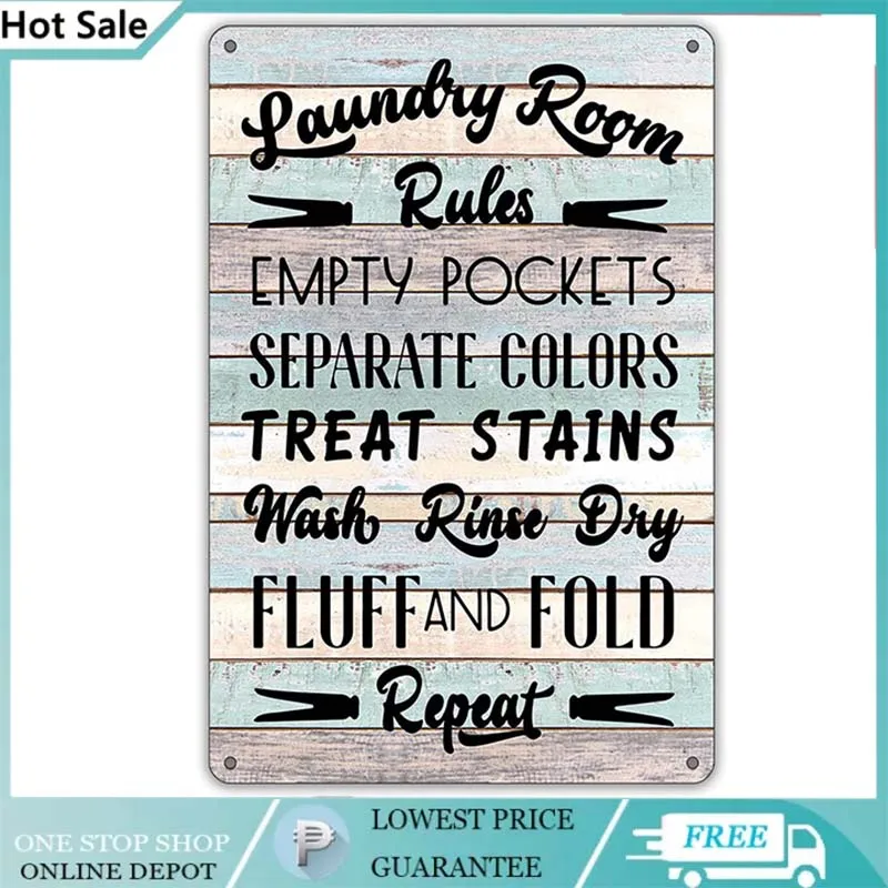 Funny Laundry Room Rules Metal Tin Sign Wall Decor Rustic Farmhouse Laundry Sign for Home Decor Gifts wall decor
Funny Laundry Room Rules Metal Tin Sign Wall Decor Rustic Farmhouse Laundry Sign for Home Decor Gifts wall decor