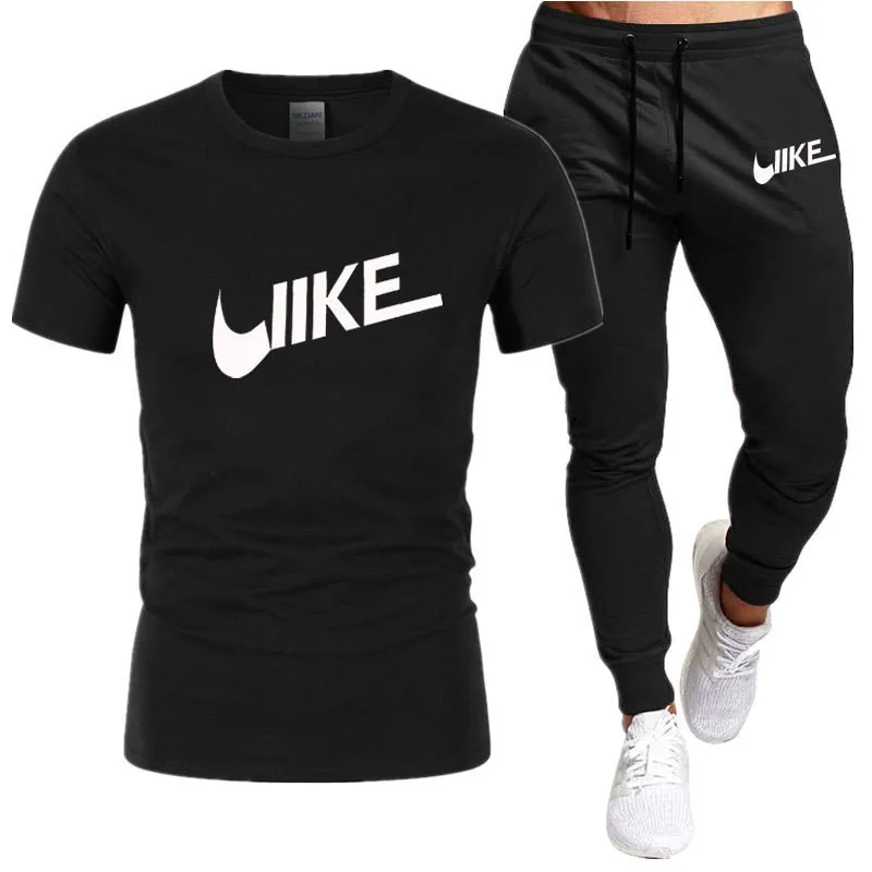 2023 Summer Casual Tracksuit Men's T-Shirt + Pants Suit Brand Short Sleeve Printed Shirts Jogging Sweatpants Male Sportswear Set
2023 Summer Casual Tracksuit Men's T-Shirt + Pants Suit Brand Short Sleeve Printed Shirts Jogging Sweatpants Male Sportswear Set