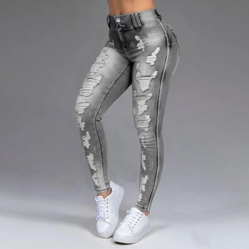 6 Sizes Women's Jeans/Pants High Waist Ripped Denim Pants Stretchy Plus Size Women Jeans With Button for Daily Wear
6 Sizes Women's Jeans/Pants High Waist Ripped Denim Pants Stretchy Plus Size Women Jeans With Button for Daily Wear