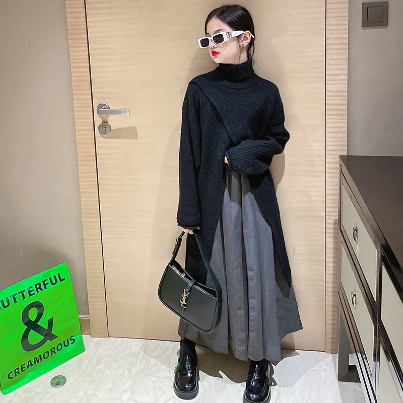 teenger girls fall winter turtleneck trendy personality 2022 stylish high irregular sweater dress 5 6 8 10 12 14 15
teenger girls fall winter turtleneck trendy personality 2022 stylish high irregular sweater dress 5 6 8 10 12 14 15