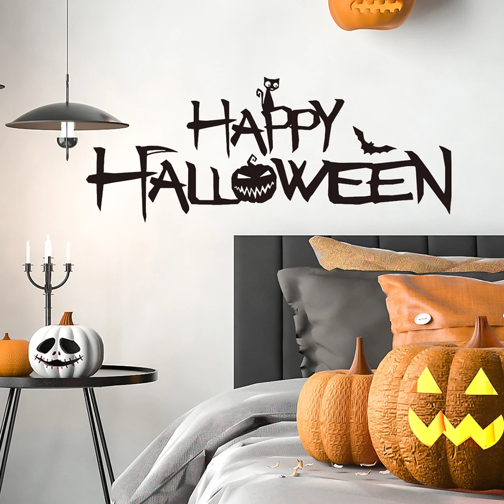 Happy Halloween Wall Stickers Diy Witch Ghost Bat Pumpkin Vinyl Mural Art Kids Room Party Decals Halloween Home Decoration
Happy Halloween Wall Stickers Diy Witch Ghost Bat Pumpkin Vinyl Mural Art Kids Room Party Decals Halloween Home Decoration