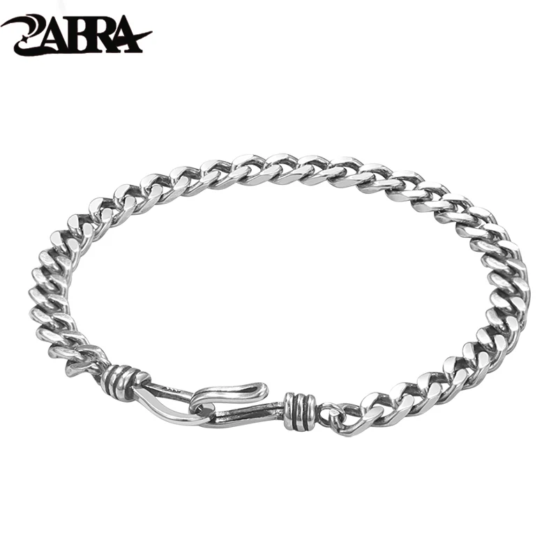Женский серебряный браслет, мужской универсальный браслет в стиле хип-хоп
Женский серебряный браслет, мужской универсальный браслет в стиле хип-хоп