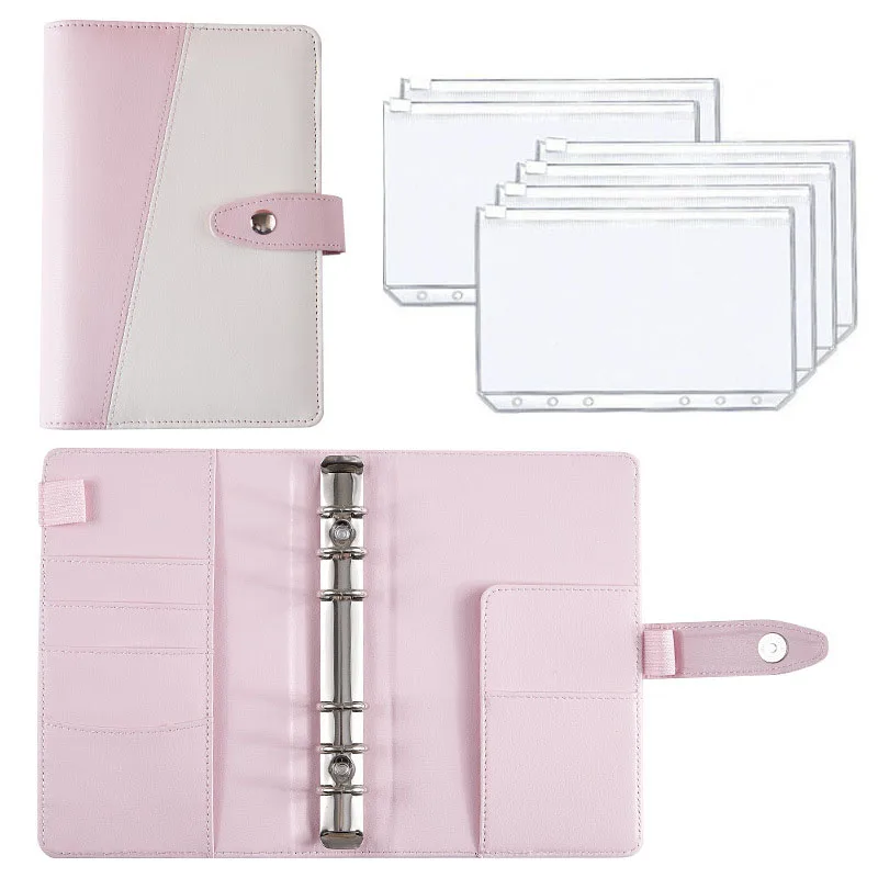 New A6 Binder Budget Planner Notebook PU Leather Loose Leaf Notebook Cover 6 Hole Binder Pockets Plastic Binder Zipper Envelope
New A6 Binder Budget Planner Notebook PU Leather Loose Leaf Notebook Cover 6 Hole Binder Pockets Plastic Binder Zipper Envelope