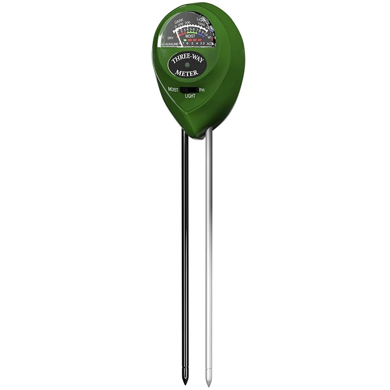 Soil PH Meter 3-In-1 Soil Tester Moisture, Light, PH, Meter Tool For Garden, Farm, Plant, Outdoor, Indoor, Lawn Care
Soil PH Meter 3-In-1 Soil Tester Moisture, Light, PH, Meter Tool For Garden, Farm, Plant, Outdoor, Indoor, Lawn Care