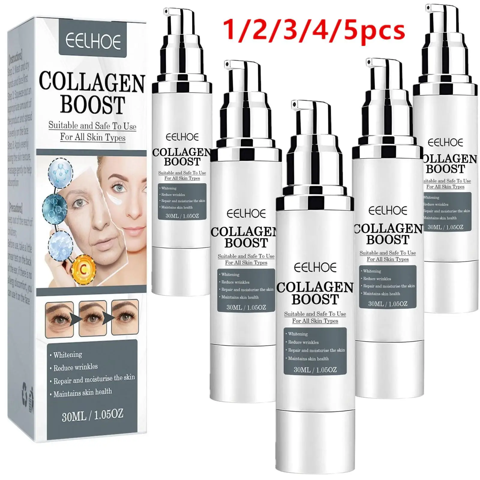 Коллагеновый крем для лица EELHOE против морщин, антивозрастное средство для удаления темных точек, сыворотка для лица, отбеливающий укрепляю...
Коллагеновый крем для лица EELHOE против морщин, антивозрастное средство для удаления темных точек, сыворотка для лица, отбеливающий укрепляю...