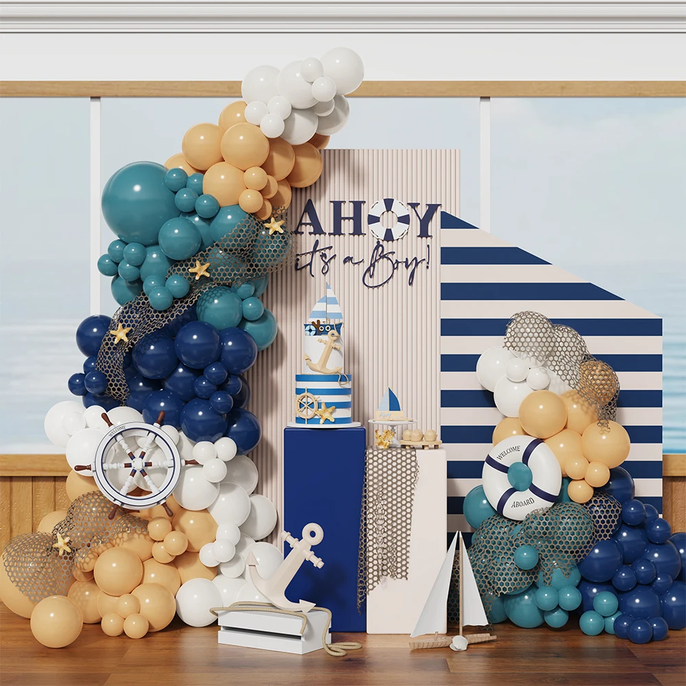 149Pc Nautical Sailing Theme Balloon Garland Arch Kit Navy Skin Latex Balloon Baby Shower Birthday Party Wedding Globos Supplies
149Pc Nautical Sailing Theme Balloon Garland Arch Kit Navy Skin Latex Balloon Baby Shower Birthday Party Wedding Globos Supplies