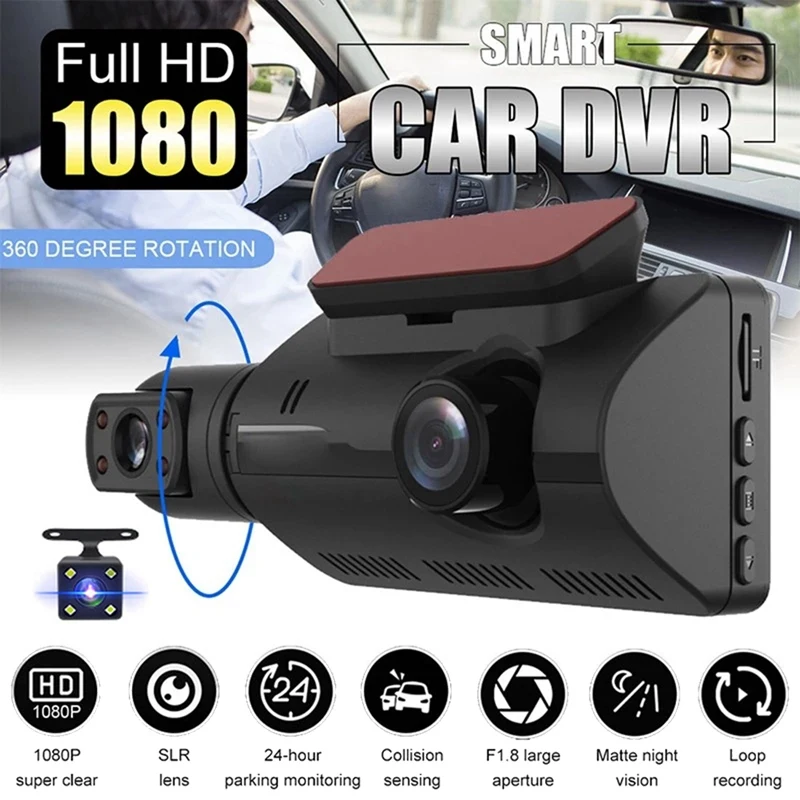 Mini Video Recorder for Car DVR with Screen Dash Camera Driving Recorder Loop Recording Dual Lens Rotate Monitoring
Mini Video Recorder for Car DVR with Screen Dash Camera Driving Recorder Loop Recording Dual Lens Rotate Monitoring