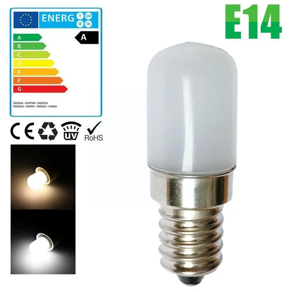 E14 LED Fridge Light Bulb Refrigerator Corn Bulb 86-240V Lamp Halogen Light LED White Replace White/Warm P1A8
E14 LED Fridge Light Bulb Refrigerator Corn Bulb 86-240V Lamp Halogen Light LED White Replace White/Warm P1A8