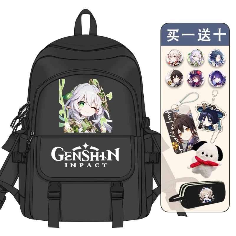 Anime Genshin Impact Game Cos Nahida Paimon Cyno Kokomi Ayato Etc. Unisex Large Capacity Storage Cartoon Print Backpack
Anime Genshin Impact Game Cos Nahida Paimon Cyno Kokomi Ayato Etc. Unisex Large Capacity Storage Cartoon Print Backpack