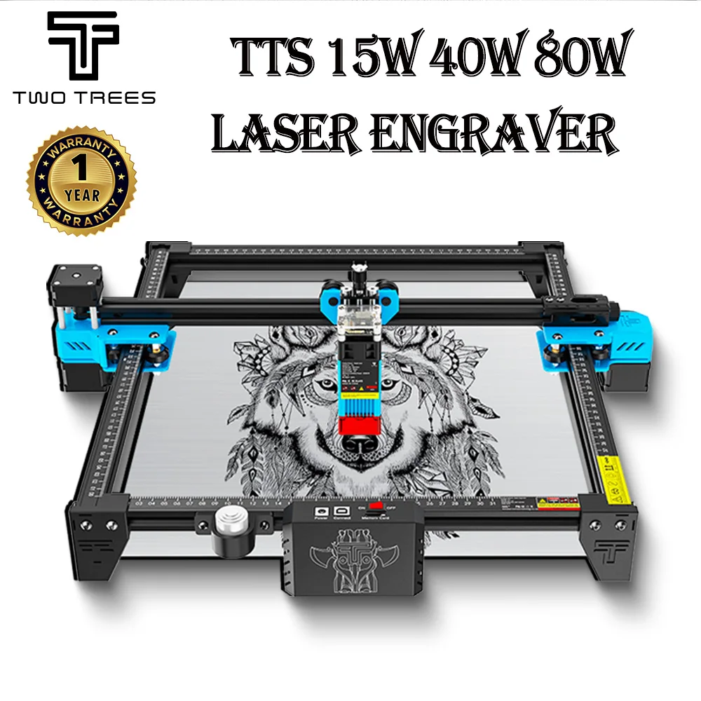 Two Trees Laser Engraver Laser Cutting Machine TTS-25/TTS-55 15W/40W 450± Blue Light Compression Spot Laser Woodworking CNC
Two Trees Laser Engraver Laser Cutting Machine TTS-25/TTS-55 15W/40W 450± Blue Light Compression Spot Laser Woodworking CNC