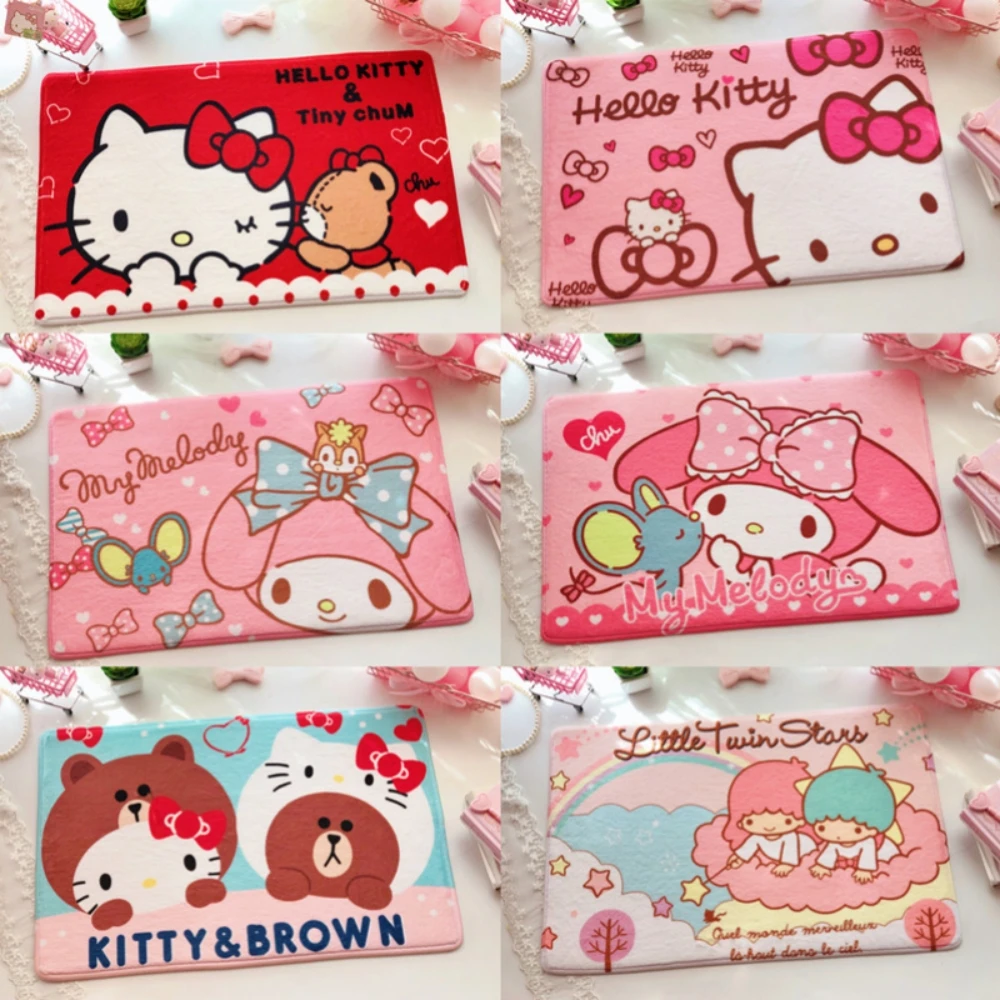 Коврик Hello Kitty Melody Sanrio милый впитывающий напольный коврик для ванной комнаты
