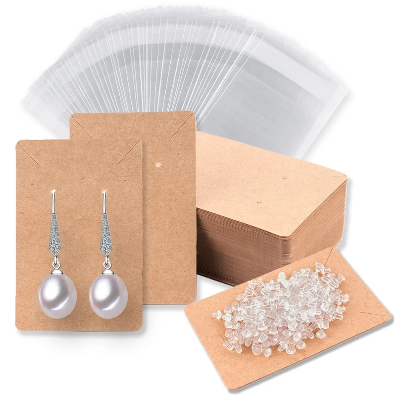 Earring Cards Includes 120Earring Clip Cards,120 Earring Packs And 240Earring Backs For Earring/Necklace/Jewelry Display 
Earring Cards Includes 120Earring Clip Cards,120 Earring Packs And 240Earring Backs For Earring/Necklace/Jewelry Display