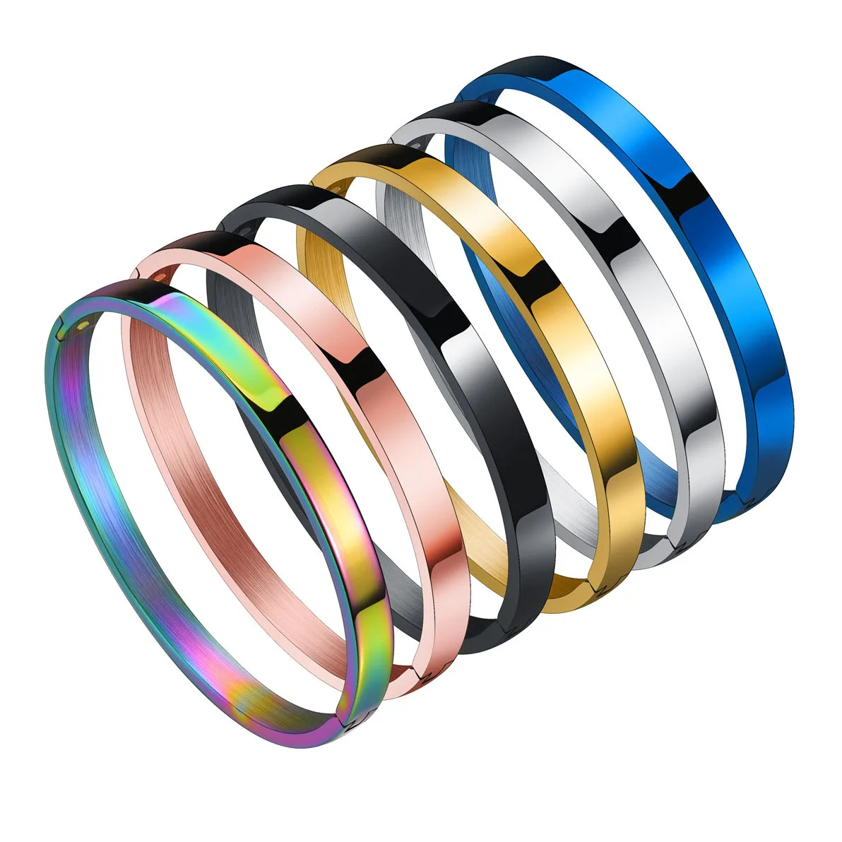Stainless Steel Bangles 6mm Men Women Bangle Bracelet Charm Fashion Simple Wristband Jewelry
Stainless Steel Bangles 6mm Men Women Bangle Bracelet Charm Fashion Simple Wristband Jewelry