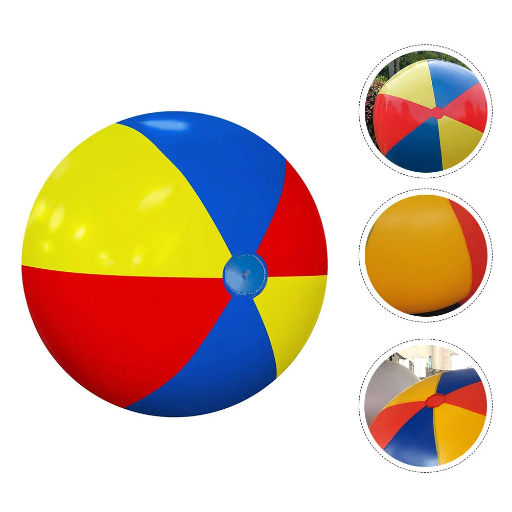 

Big Beach Ball Colorful Play Inflatable Large Balls Blow Air Toy 018mm) Pool Party