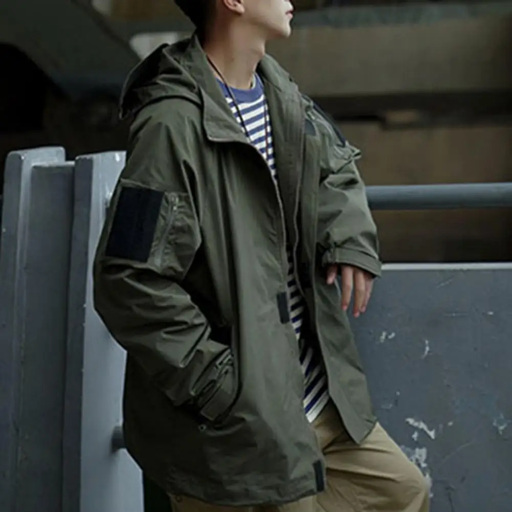Chic Autumn Coat Oversized Fasten Tape Casual Spring Coat Zipper Smooth Surface Trench Coat for Daily Wear
Chic Autumn Coat Oversized Fasten Tape Casual Spring Coat Zipper Smooth Surface Trench Coat for Daily Wear