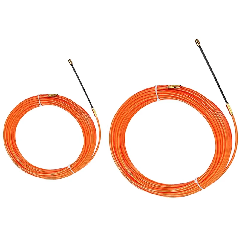 2 Pcs Orange Guide Device Electric Cable Push Pullers Duct Snake Rodder Fish Tape Wire, 4Mm 10 Meter & 4Mm 40 Meter
2 Pcs Orange Guide Device Electric Cable Push Pullers Duct Snake Rodder Fish Tape Wire, 4Mm 10 Meter & 4Mm 40 Meter