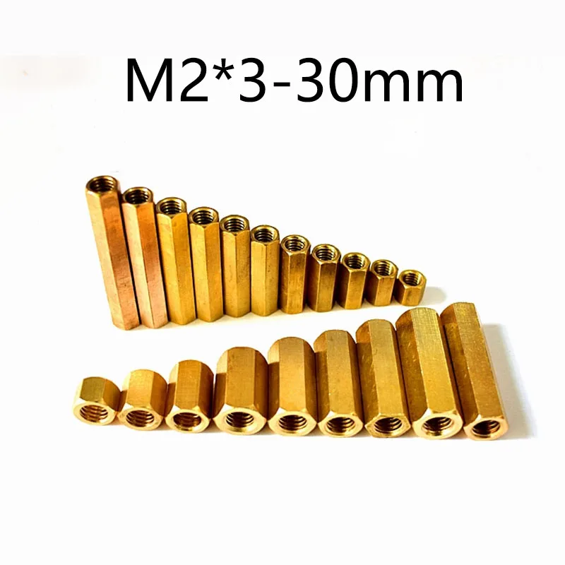 10Pcs M2*3-30mm Brass Double Pass Hex Standoff Board Pillar Hexagon Thread PCB Motherboard Spacer Nut Hollow Column
10Pcs M2*3-30mm Brass Double Pass Hex Standoff Board Pillar Hexagon Thread PCB Motherboard Spacer Nut Hollow Column