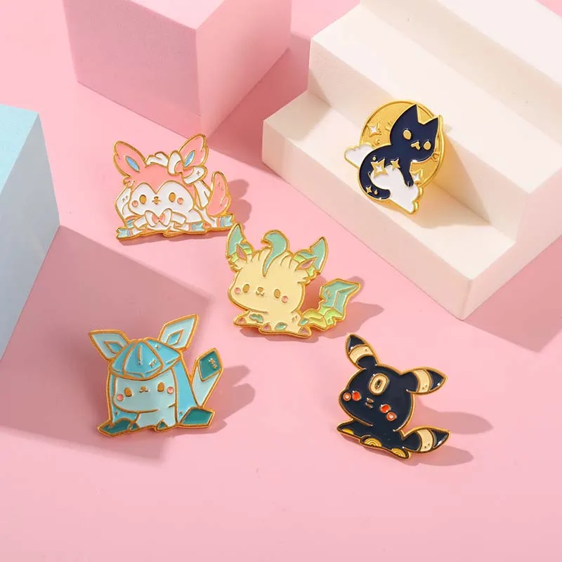 Creative Cartoon Anime Character Animal Enamel Brooch Pink Blue Eevee Cute Alloy Pins Badge Fashion Woman Jewelry Gift For Kid
Creative Cartoon Anime Character Animal Enamel Brooch Pink Blue Eevee Cute Alloy Pins Badge Fashion Woman Jewelry Gift For Kid