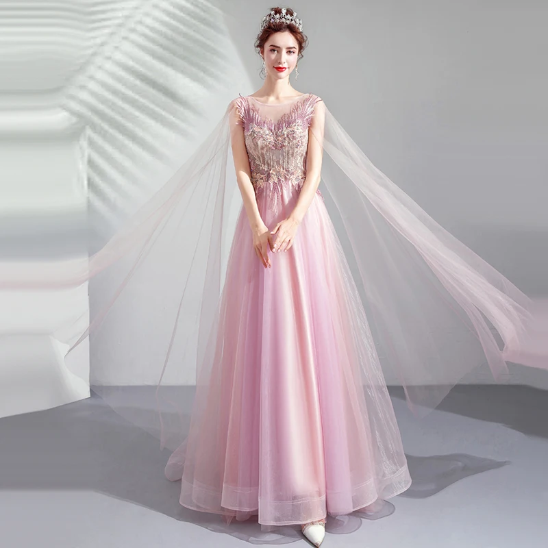 Pink O-Neck Evening Dress Short Sleeves Floral Print Pleat Floor-Length Backless A-Line New Plus Size Women Formal Gowns TS020
Pink O-Neck Evening Dress Short Sleeves Floral Print Pleat Floor-Length Backless A-Line New Plus Size Women Formal Gowns TS020