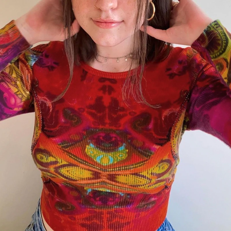 Fairy Grunge Long Sleeve T-shirt Women y2k 2000s Vintage Knitted Crop Top Tee Autumn Christmas Tie Dye Print E Girl T Shirt 90s
Fairy Grunge Long Sleeve T-shirt Women y2k 2000s Vintage Knitted Crop Top Tee Autumn Christmas Tie Dye Print E Girl T Shirt 90s