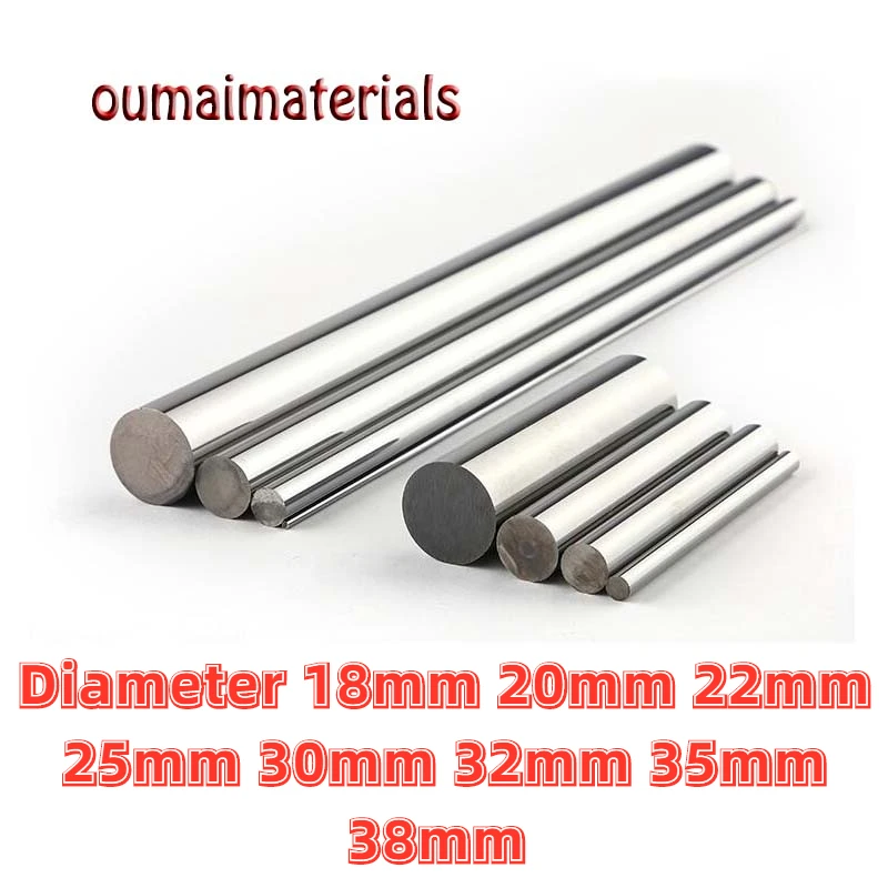 

1pcs Shaft Linear RC 304 Stainless Steel Rod 18mm 20mm 22mm 25mm 30mm 32mm 35mm 38mm Bar Rail Round Shafts Rods Length 100mm