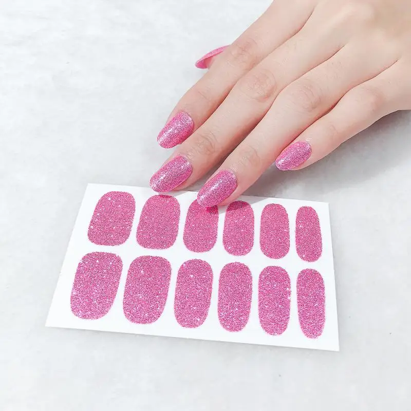 12tips Nail Stickers Gradient Glitter Nail Stickers Simple Waterproof Nail Stickers Full Color Solid Color Sticker Accessories
12tips Nail Stickers Gradient Glitter Nail Stickers Simple Waterproof Nail Stickers Full Color Solid Color Sticker Accessories