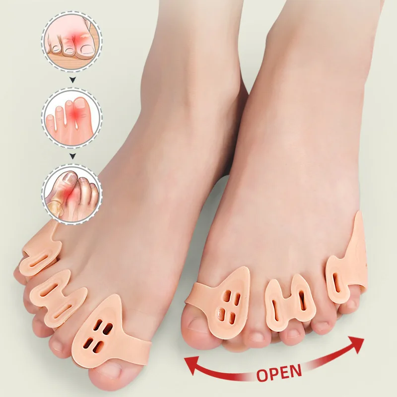 Toe Separator Silicone Bunion Corrector Bone Thumb Hallux Valgus Protector Foot Care Tools Splint Toe Separator Staightener
Toe Separator Silicone Bunion Corrector Bone Thumb Hallux Valgus Protector Foot Care Tools Splint Toe Separator Staightener