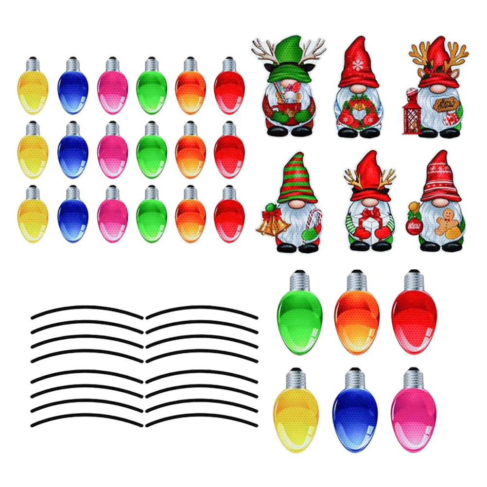 Christmas Themed Car Sticker Decorative Fridge Xmas Magnets Reflective Light Bulb Decorations
Christmas Themed Car Sticker Decorative Fridge Xmas Magnets Reflective Light Bulb Decorations