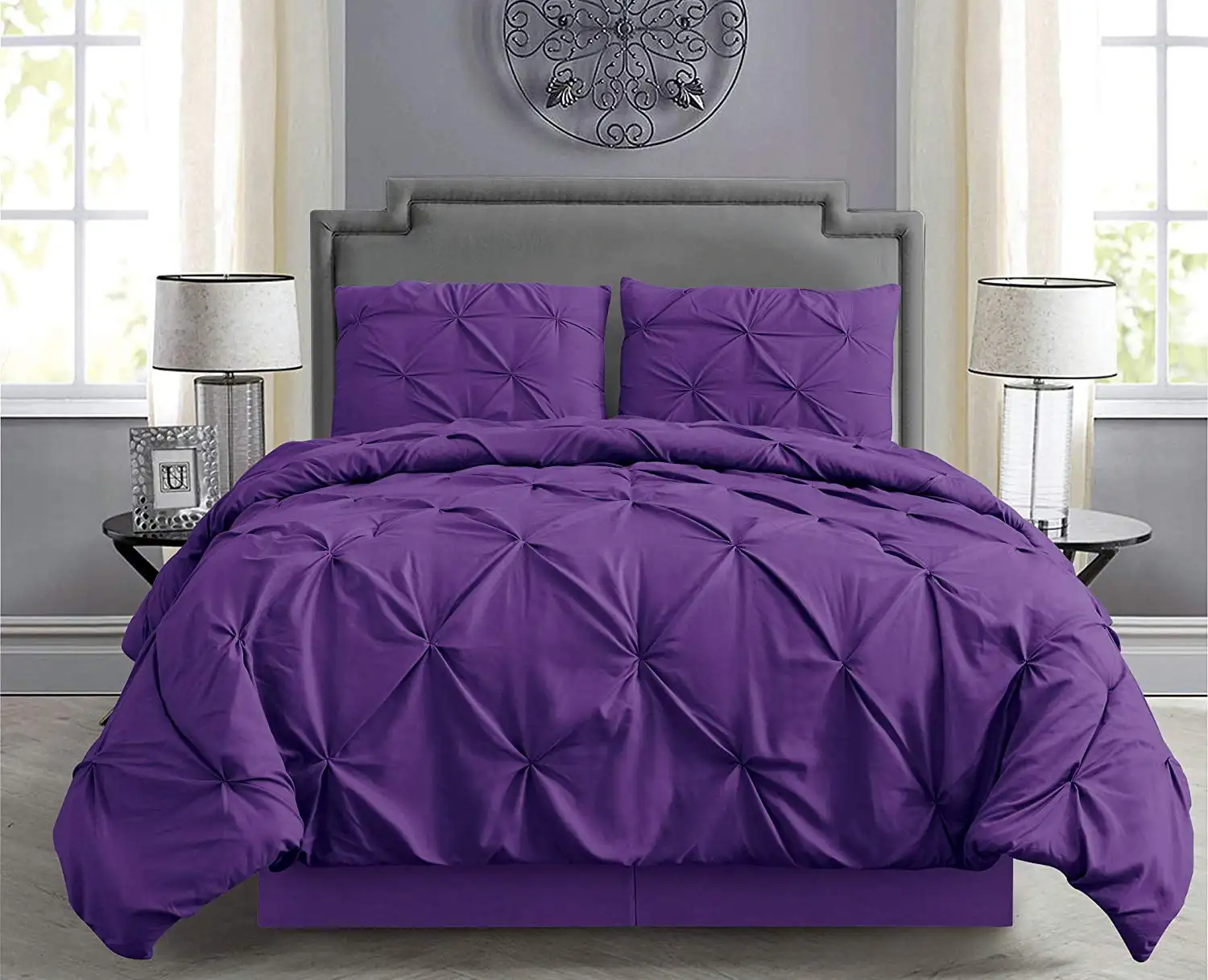 Home Pintuck Hypoallergenic 8-Piece Bed in A Bag Comforter Set - Sheet Set Included!!
Home Pintuck Hypoallergenic 8-Piece Bed in A Bag Comforter Set - Sheet Set Included!!