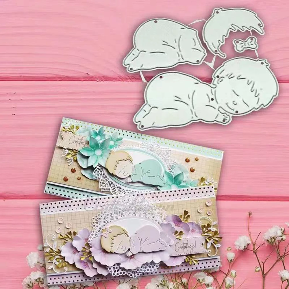 Sleeping Baby Metal Cutting Dies Scrapbooking Album Card Making Mini Stencil Stamps Slimline Dies Troqueles Paper Cutter Crafts 
Sleeping Baby Metal Cutting Dies Scrapbooking Album Card Making Mini Stencil Stamps Slimline Dies Troqueles Paper Cutter Crafts