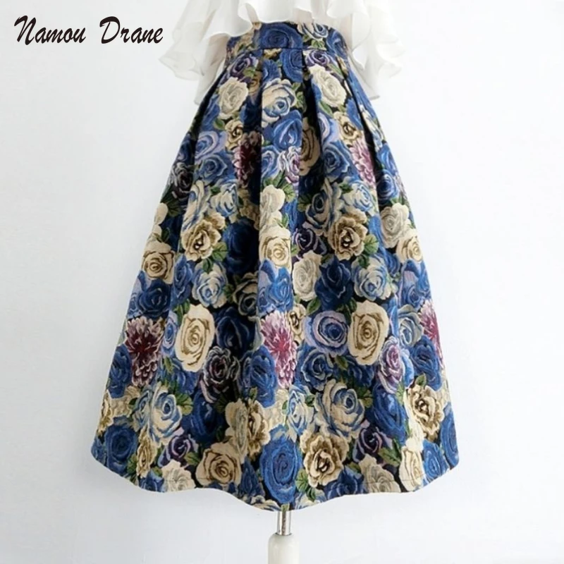 Nomikuma Vintage Oil Painting Flower Jacquard Skirt Elegant Korean High Waist Woman Skirts 2021 New Elegant Faldas Mujer 6V619
Nomikuma Vintage Oil Painting Flower Jacquard Skirt Elegant Korean High Waist Woman Skirts 2021 New Elegant Faldas Mujer 6V619